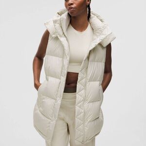 Lululemon Wunder Puff Mid Vest in Bone